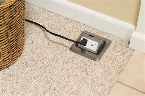 surface mount electrical floor box|residential floor outlet box.